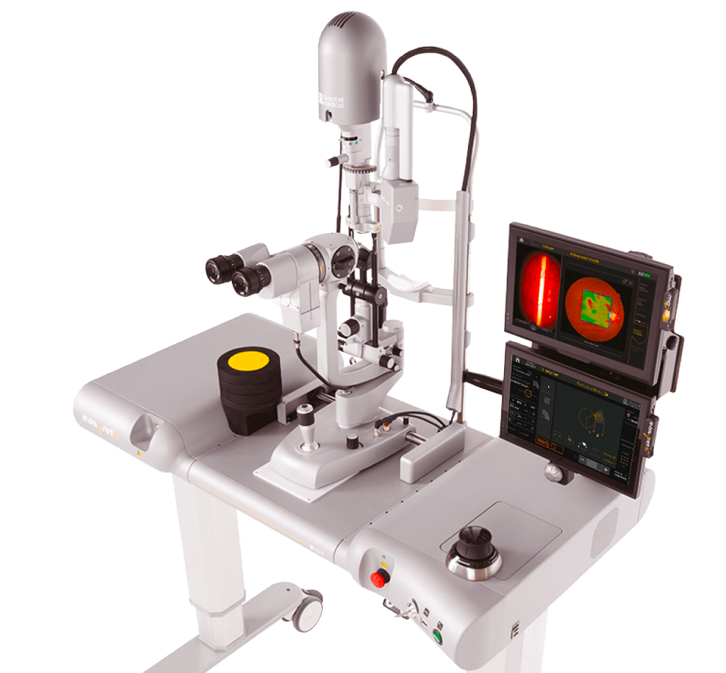 Subliminal Laser Therapy - A Macular Treatment 13 Easyret Mozart in its full configuration for subliminal laser therapy