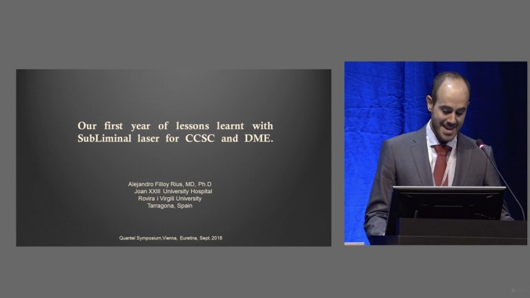EURETINA 2018 - Our first year of lessons learnt with SubLiminal laser for CCSC and DME
