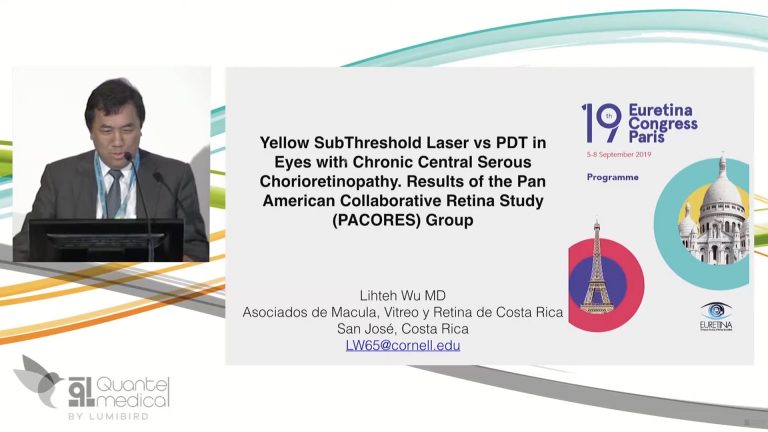 EURETINA 2019 - Yellow subthreshold laser vs pdt in eyes with CCSC