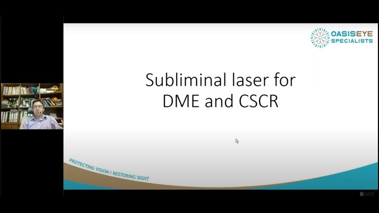 Subliminal laser treatment for macular diseases